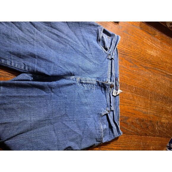 16P Bill Blass Petite Stretch Denim Blue Jeans with Pockets and Belt Loops - Picture 3 of 4
